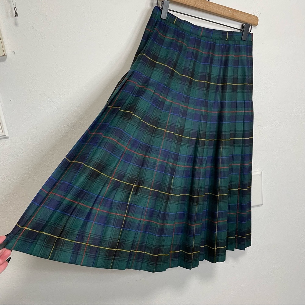 ALJean Plaid Midi Pleated Skirt - Picture 10 of 16